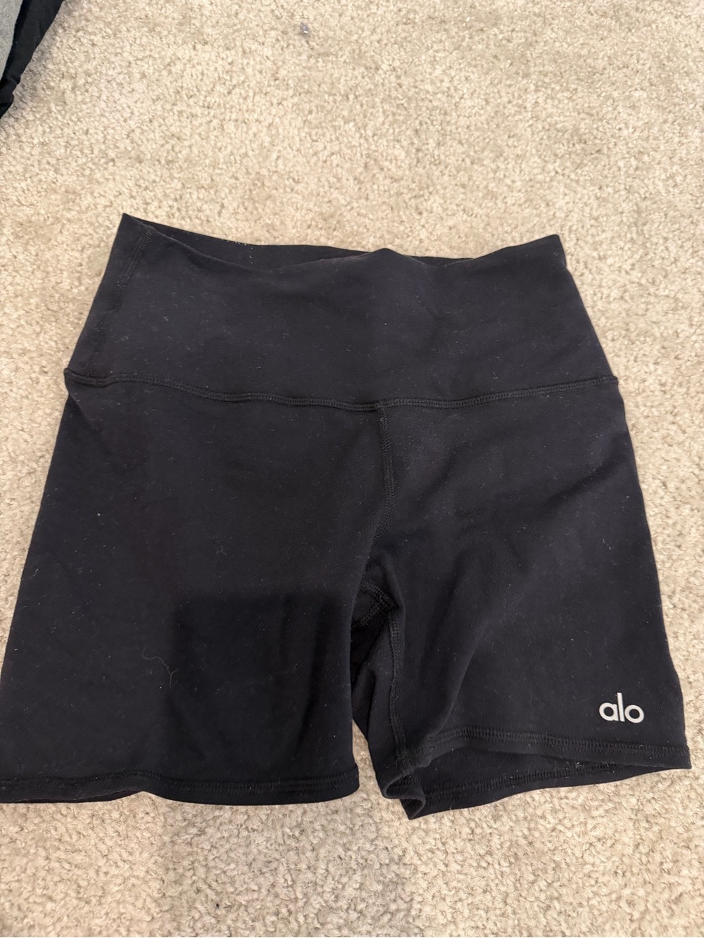 ALO Yoga Black High-Rise Bike Shorts